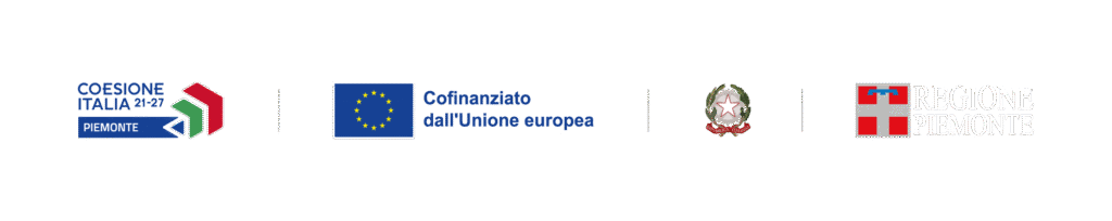 Logo FESR ottimizzato per utilizzo su sfondi scuri